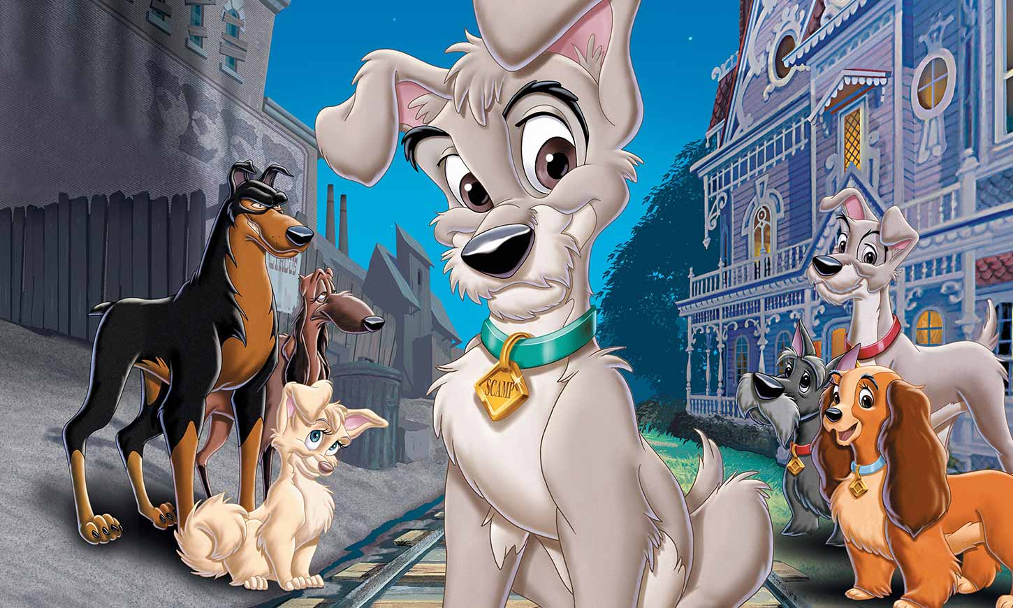 Disney ユニベアシティ　わんわん物語　 2体セット　＃C2553 Disney ユニベアシティ わんわん物語 2体セット ＃C2553